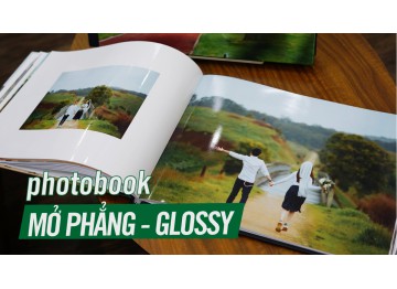 Photobook Mở phẳng - Glossy hình ảnh sáng bóng